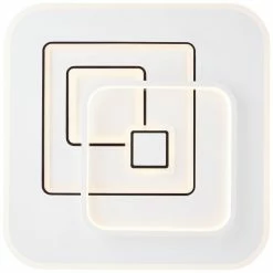 Brilliant Leuchten Brilliant Furtado Deckenleuchte LED Schwarz, Weiß, 1-flammig, Fernbedienung -Bürolampen Verkäufe brilliant furtado deckenleuchte g99584 75 4