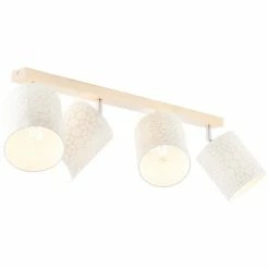 Brilliant Leuchten Brilliant Galance Strahler Holz hell, 4-flammig -Bürolampen Verkäufe brilliant galance strahler 86731 75 3