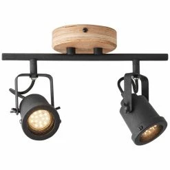 Brilliant Leuchten Brilliant Inge Strahler Holz dunkel, 2-flammig -Bürolampen Verkäufe brilliant inge strahler hk18996s76 5