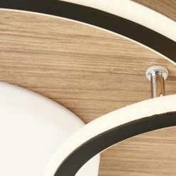 Brilliant Leuchten Brilliant Karney Deckenleuchte LED Schwarz, Braun, 1-flammig -Bürolampen Verkäufe brilliant karney deckenleuchte g99749 76 4