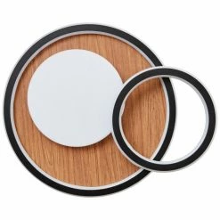 Brilliant Leuchten Brilliant Karney Deckenleuchte LED Schwarz, Braun, 1-flammig -Bürolampen Verkäufe brilliant karney deckenleuchte g99749 76 7