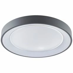 Brilliant Leuchten Brilliant Katia Deckenleuchte LED Grau, 1-flammig, Fernbedienung -Bürolampen Verkäufe brilliant katia deckenleuchte hk18926s72 2