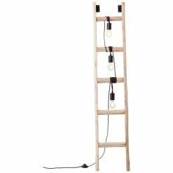 Brilliant Leuchten Brilliant Ladder Stehleuchte Schwarz, Naturfarben, 3-flammig -Bürolampen Verkäufe brilliant ladder stehleuchte 93152 76 4