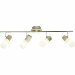 Brilliant Leuchten Babsan Deckenspot Weiß, Holz dunkel, 4-flammig -Bürolampen Verkäufe brilliant leuchten babsan deckenspot 51432 50 4