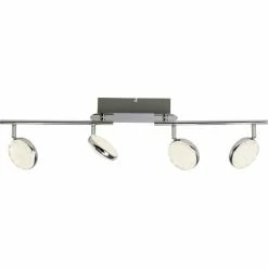 Brilliant Leuchten Cassy Deckenspot LED Chrom, 4-flammig, Fernbedienung, Farbwechsler -Bürolampen Verkäufe brilliant leuchten cassy deckenspot g53732 15 2