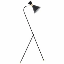 Brilliant Leuchten Jervis Stehlampe Schwarz, Gold, 1-flammig -Bürolampen Verkäufe brilliant leuchten jervis stehlampe 93143 78 2