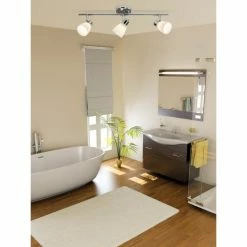 Brilliant Leuchten Kensington Spotbalken Chrom, 3-flammig