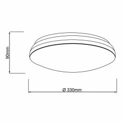 Brilliant Leuchten Midway Deckenleuchte LED Weiß, 1-flammig -Bürolampen Verkäufe brilliant leuchten midway deckenleuchte g99573 75 5