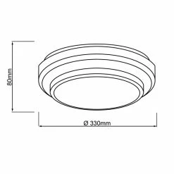 Brilliant Leuchten Ontario Deckenleuchte LED Weiß, 1-flammig -Bürolampen Verkäufe brilliant leuchten ontario deckenleuchte g99572 76 5