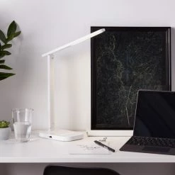 Brilliant Leuchten Vicari Tischleuchte LED Weiß, 1-flammig -Bürolampen Verkäufe brilliant leuchten vicari tischleuchte g93102 05 2