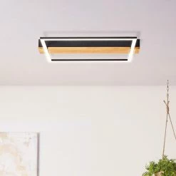 Brilliant Leuchten Brilliant Loneos Deckenleuchte LED Schwarz, Braun, 1-flammig -Bürolampen Verkäufe brilliant loneos deckenleuchte g99746 76 2