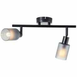 Brilliant Leuchten Brilliant Loralie Deckenleuchte Schwarz, 2-flammig -Bürolampen Verkäufe brilliant loralie deckenleuchte 99848 93 5