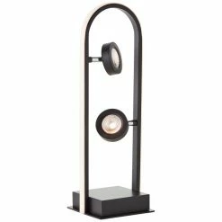Brilliant Leuchten Brilliant Nebeker Tischleuchte LED Schwarz, 2-flammig, Fernbedienung -Bürolampen Verkäufe brilliant nebeker tischleuchte g93160 06 6
