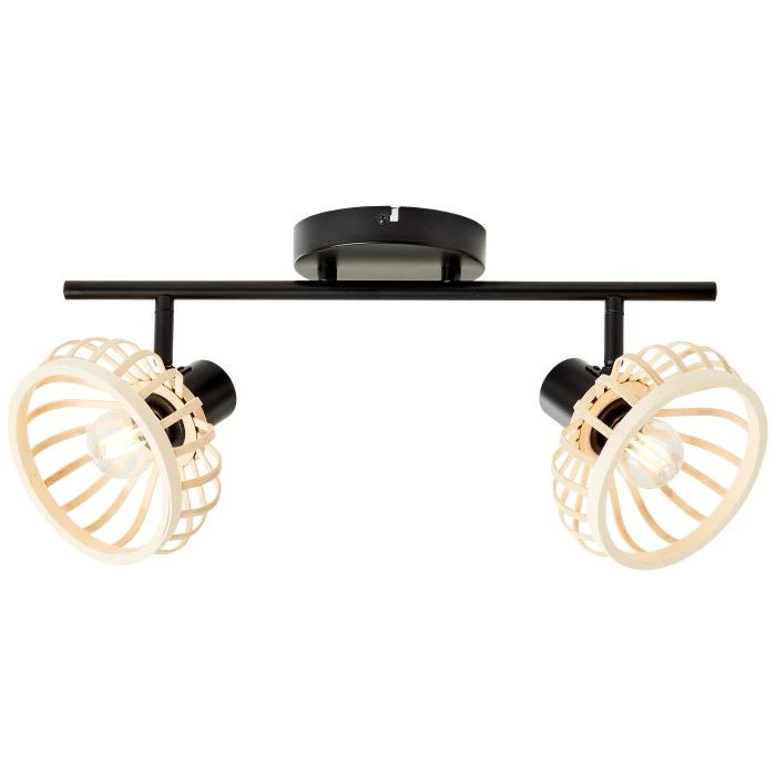 Brilliant Leuchten Brilliant Norah Deckenleuchte Schwarz, 2-flammig 2 Brilliant Leuchten Brilliant Norah Deckenleuchte Schwarz, 2-flammig – Bild 2