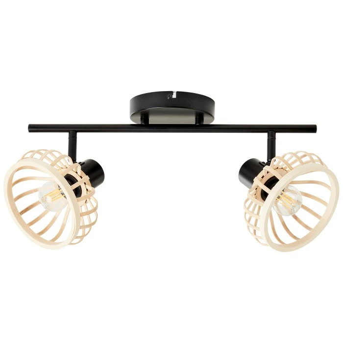 Brilliant Leuchten Brilliant Norah Deckenleuchte Schwarz, 2-flammig 4 Brilliant Leuchten Brilliant Norah Deckenleuchte Schwarz, 2-flammig – Bild 4