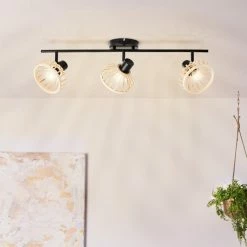 Brilliant Leuchten Brilliant Norah Deckenleuchte Schwarz, 3-flammig -Bürolampen Verkäufe brilliant norah deckenleuchte 99739 76 2