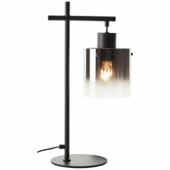 Brilliant Leuchten Brilliant Simonis Tischleuchte Schwarz, 1-flammig