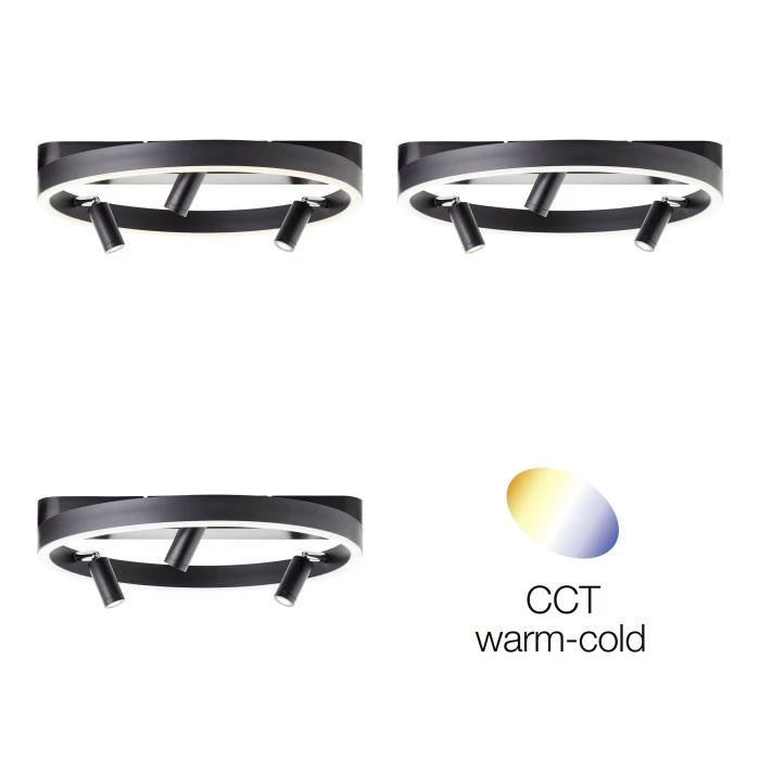 Brilliant Leuchten Brilliant Skaford Deckenleuchte LED Schwarz, 3-flammig, Fernbedienung 4 Brilliant Leuchten Brilliant Skaford Deckenleuchte LED Schwarz, 3-flammig, Fernbedienung – Bild 4