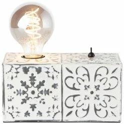 Brilliant Leuchten Brilliant Vagos Tischleuchte Cremefarben, 1-flammig