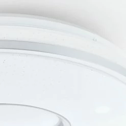 Brilliant Leuchten Brilliant Visitation Deckenleuchte LED Silber, 1-flammig, Fernbedienung, Farbwechsler -Bürolampen Verkäufe brilliant visitation deckenleuchte g97043 58 2