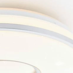 Brilliant Leuchten Brilliant Visitation Deckenleuchte LED Silber, 1-flammig, Fernbedienung, Farbwechsler -Bürolampen Verkäufe brilliant visitation deckenleuchte g97043 58 5