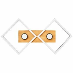 Brilliant Leuchten Brilliant Woodbridge Deckenleuchte LED Schwarz, Braun, 1-flammig -Bürolampen Verkäufe brilliant woodbridge deckenleuchte g99756 76 6