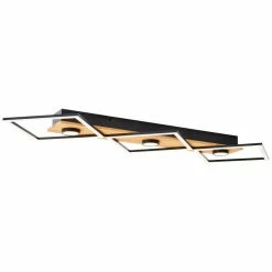 Brilliant Leuchten Brilliant Woodbridge Deckenleuchte LED Schwarz, Braun, 1-flammig -Bürolampen Verkäufe brilliant woodbridge deckenleuchte g99757 76 10