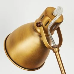 Hofstein Bundaberg Tischleuchte Altmessing, 1-flammig -Bürolampen Verkäufe bundaberg tischleuchte h3370018 10