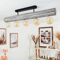 Hofstein Canedo Deckenleuchte Schwarz, Grau, 5-flammig -Bürolampen Verkäufe canedo deckenleuchte h3441534 9