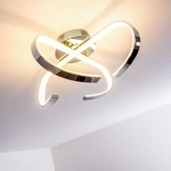 Hofstein Cano Deckenleuchte LED Chrom, 1-flammig -Bürolampen Verkäufe cano deckenleuchte h167459 4