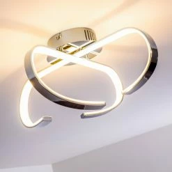 Hofstein Cano Deckenleuchte LED Chrom, 1-flammig -Bürolampen Verkäufe cano deckenleuchte h167459 6