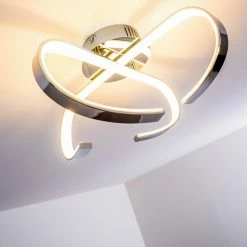 Hofstein Cano Deckenleuchte LED Chrom, 1-flammig -Bürolampen Verkäufe cano deckenleuchte h167459 9