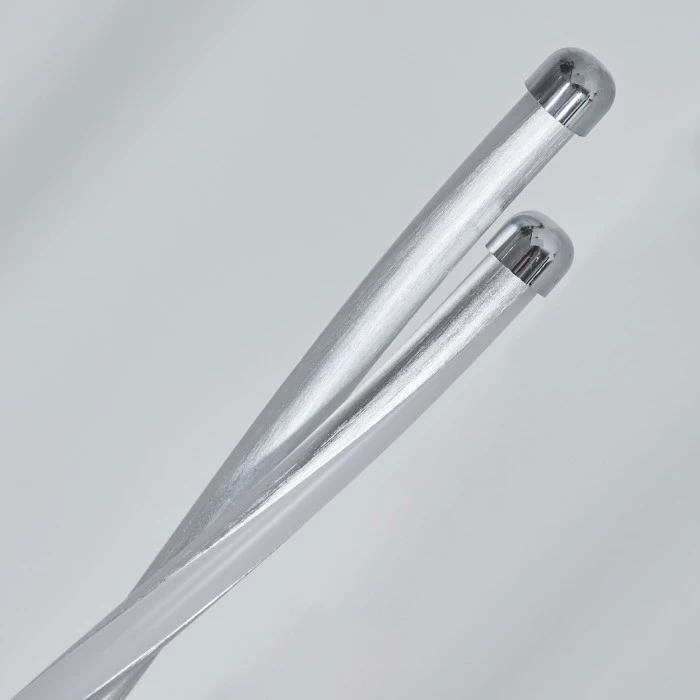 Hofstein Carmacks Stehleuchte LED Silber, 2-flammig 3 Hofstein Carmacks Stehleuchte LED Silber, 2-flammig – Bild 3