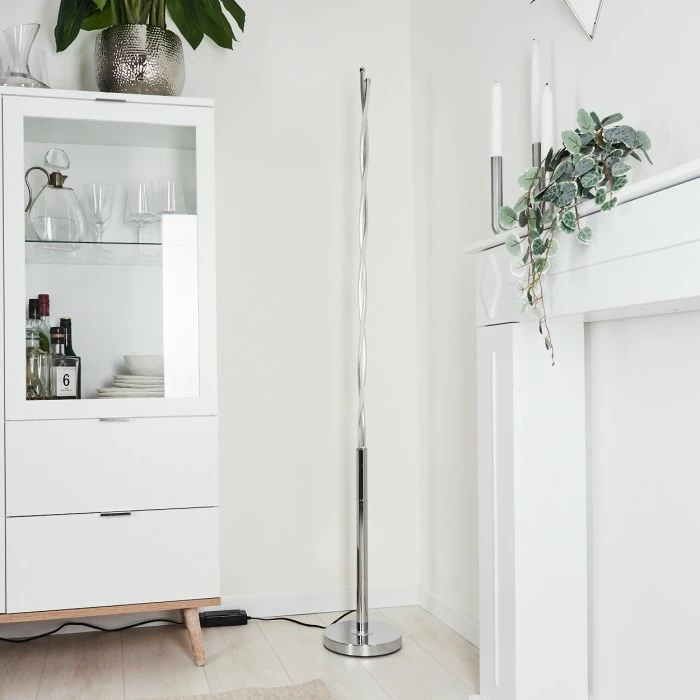 Hofstein Carmacks Stehleuchte LED Silber, 2-flammig 10 Hofstein Carmacks Stehleuchte LED Silber, 2-flammig – Bild 10