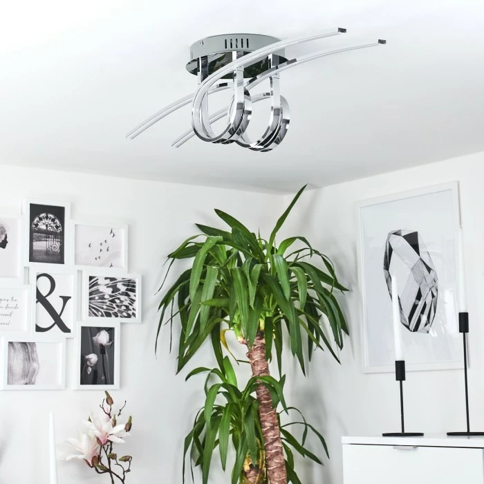 Hofstein Casale Deckenleuchte LED Chrom, 2-flammig 12 Hofstein Casale Deckenleuchte LED Chrom, 2-flammig – Bild 12