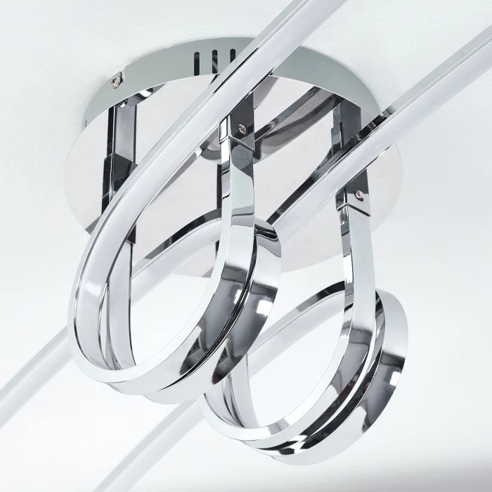 Hofstein Casale Deckenleuchte LED Chrom, 2-flammig 3 Hofstein Casale Deckenleuchte LED Chrom, 2-flammig – Bild 3