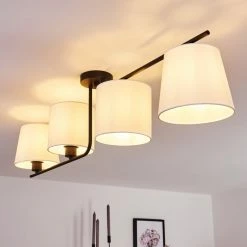 Hofstein Cayuta Deckenleuchte Schwarz, 4-flammig 21 Hofstein Cayuta Deckenleuchte Schwarz, 4-flammig -Bürolampen Verkäufe cayuta deckenleuchte h3368961 6