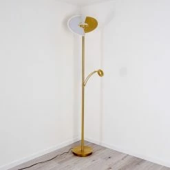 Hofstein Cazis Deckenfluter LED Messing, 1-flammig -Bürolampen Verkäufe cazis deckenfluter h3306734 3