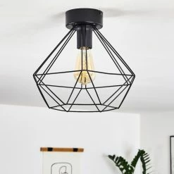 Hofstein Cenova Deckenleuchte Schwarz, 1-flammig -Bürolampen Verkäufe cenova deckenleuchte h3369869 13