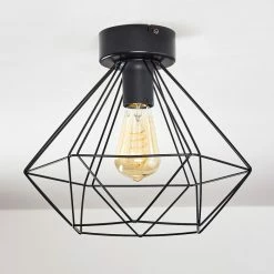 Hofstein Cenova Deckenleuchte Schwarz, 1-flammig -Bürolampen Verkäufe cenova deckenleuchte h3369869 4