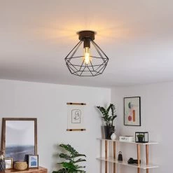 Hofstein Cenova Deckenleuchte Schwarz, 1-flammig -Bürolampen Verkäufe cenova deckenleuchte h3369869 5