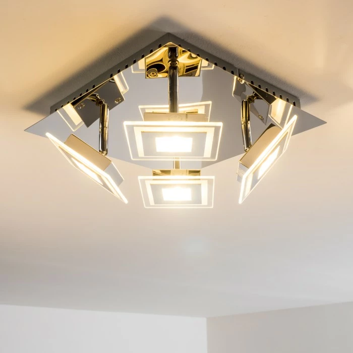 Hofstein Cerreto Deckenleuchte LED Chrom, 4-flammig 11 Hofstein Cerreto Deckenleuchte LED Chrom, 4-flammig – Bild 11