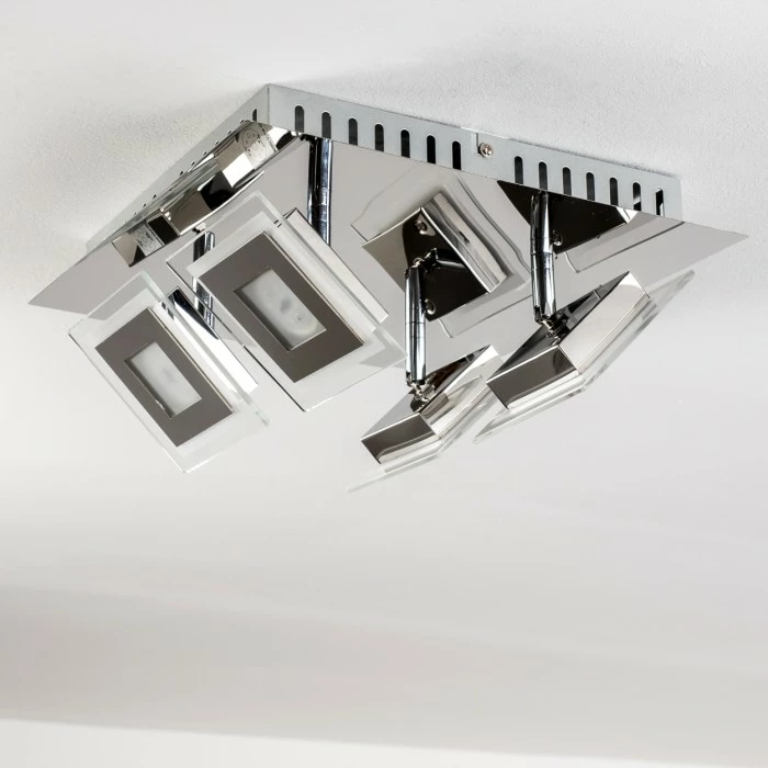 Hofstein Cerreto Deckenleuchte LED Chrom, 4-flammig 14 Hofstein Cerreto Deckenleuchte LED Chrom, 4-flammig – Bild 14