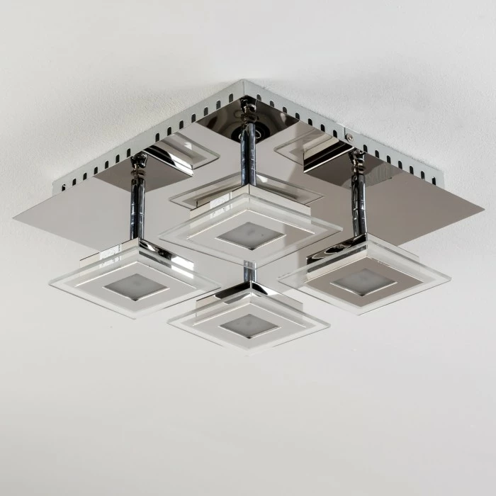 Hofstein Cerreto Deckenleuchte LED Chrom, 4-flammig 15 Hofstein Cerreto Deckenleuchte LED Chrom, 4-flammig – Bild 15