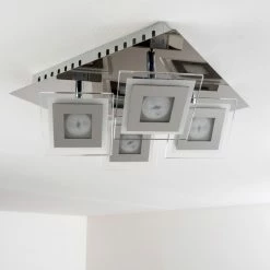 Hofstein Cerreto Deckenleuchte LED Chrom, 4-flammig 37 Hofstein Cerreto Deckenleuchte LED Chrom, 4-flammig -Bürolampen Verkäufe cerreto deckenleuchte c29533f 4a 17