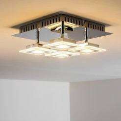 Hofstein Cerreto Deckenleuchte LED Chrom, 4-flammig 23 Hofstein Cerreto Deckenleuchte LED Chrom, 4-flammig -Bürolampen Verkäufe cerreto deckenleuchte c29533f 4a 3