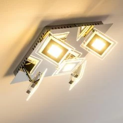 Hofstein Cerreto Deckenleuchte LED Chrom, 5-flammig -Bürolampen Verkäufe cerreto deckenleuchte c29533f 5a 10