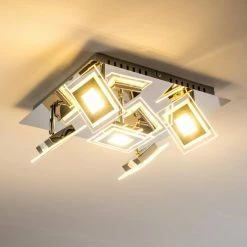 Hofstein Cerreto Deckenleuchte LED Chrom, 5-flammig -Bürolampen Verkäufe cerreto deckenleuchte c29533f 5a 11