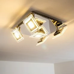 Hofstein Cerreto Deckenleuchte LED Chrom, 5-flammig -Bürolampen Verkäufe cerreto deckenleuchte c29533f 5a 3