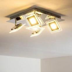 Hofstein Cerreto Deckenleuchte LED Chrom, 5-flammig -Bürolampen Verkäufe cerreto deckenleuchte c29533f 5a 8